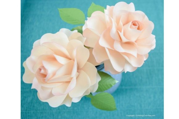 Annabelle Paper Rose SVG Template