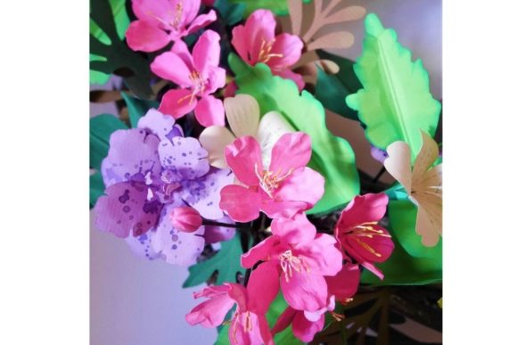 Orchard Paper Flower Centerpiece SVG Blossoms