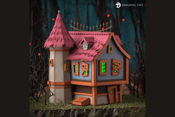 Bewitched Haunted House SVG Bungalow