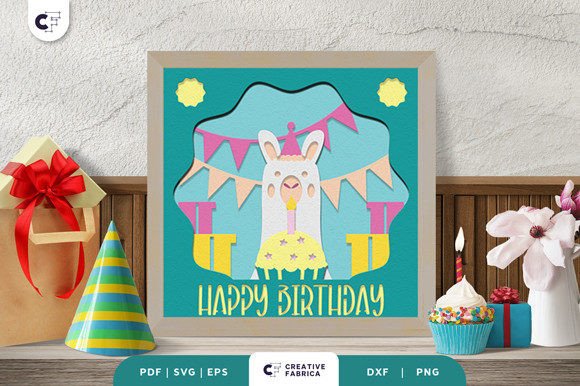 Llama Party Kids Birthday Svg Art
