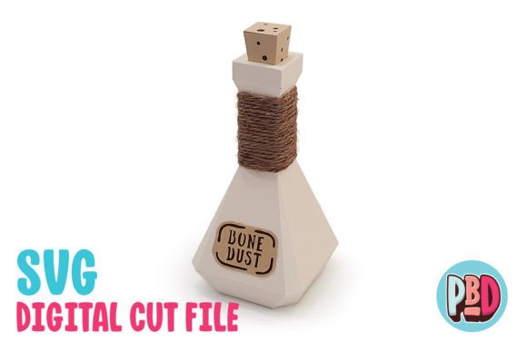 Bone Dust Halloween Potion Svg Bottle