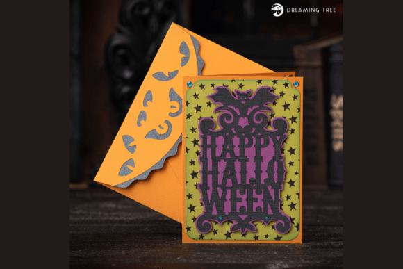 Layered Boo! Halloween Card SVG Design