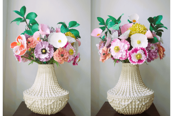 Charis Paper Flower Centerpiece Svg Bouquet