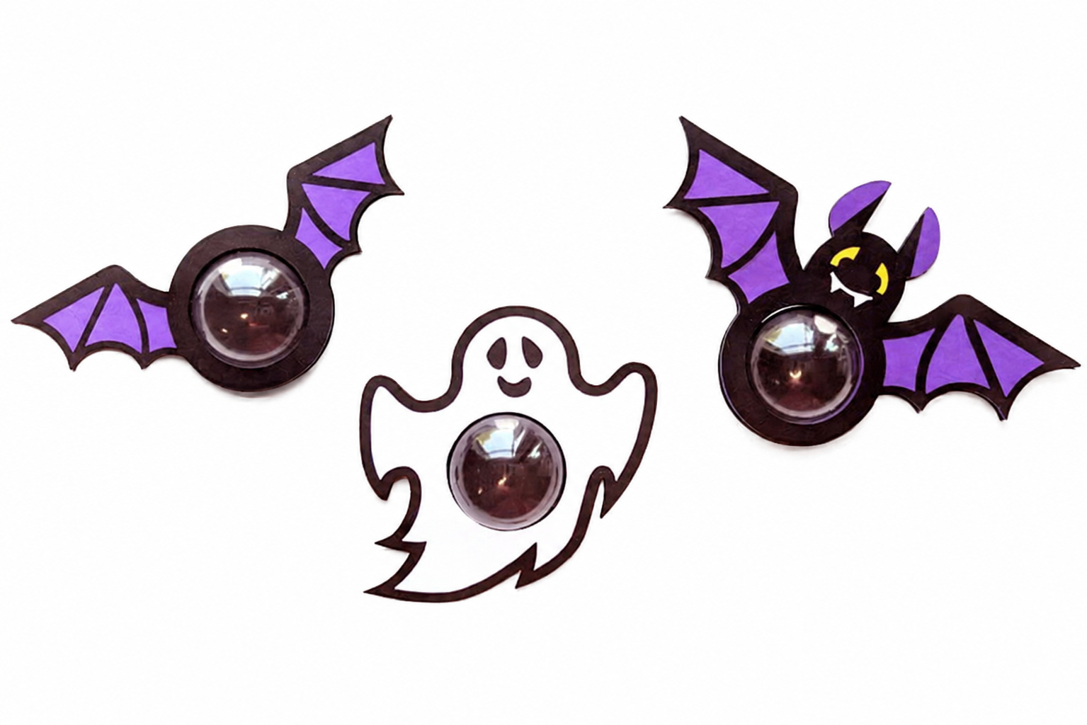 Halloween Candy Dome Ghost Svg Bat Trio