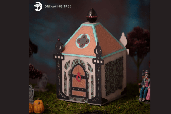 Crypt Halloween Treat Box Svg Keepsake