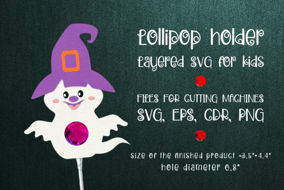 Cute Halloween Ghost Svg Lollipop Holder