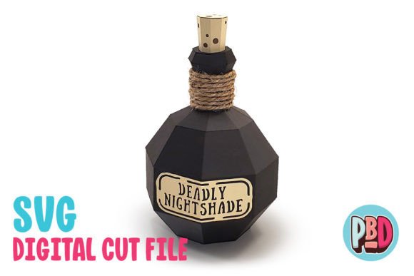 Nightshade Halloween Potion SVG Gift Box