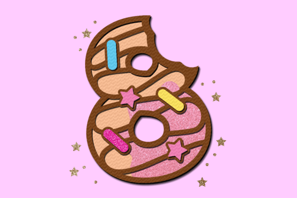 Donut Birthday Numbers SVG Delight