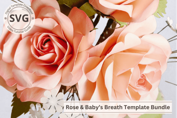 Ecuadorian Paper Rose SVG Breath Bundle