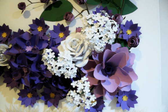 Graceful Paper Flower Centerpiece SVG Fillers