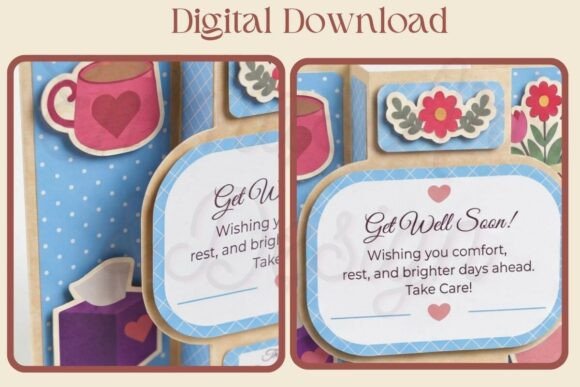Get Well Handmade Card Svg Popout