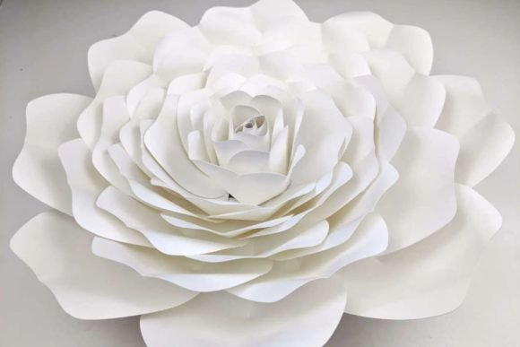 Giant Bloom Paper Rose SVG Craft