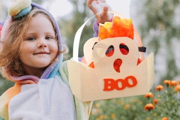 Halloween Ghost Svg Boo Basket