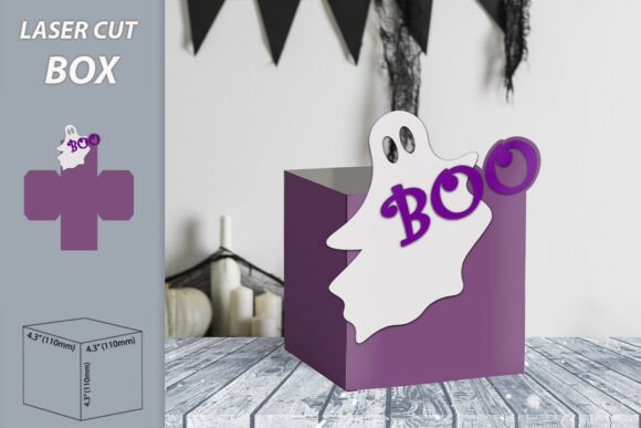 Candy Ghost Svg Treat Box For Halloween