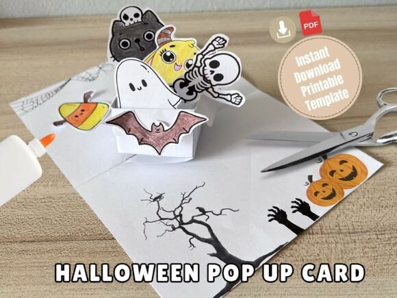 Printable Halloween Box Card SVG Activity