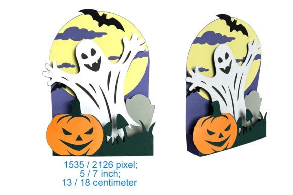 Spook Party Halloween Box Card SVG Template