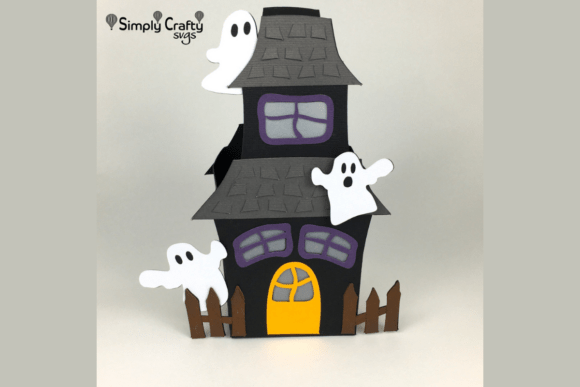 Ghost Treat Haunted House SVG Box