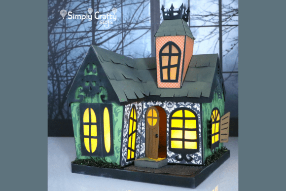 Lift Off Haunted House SVG Box