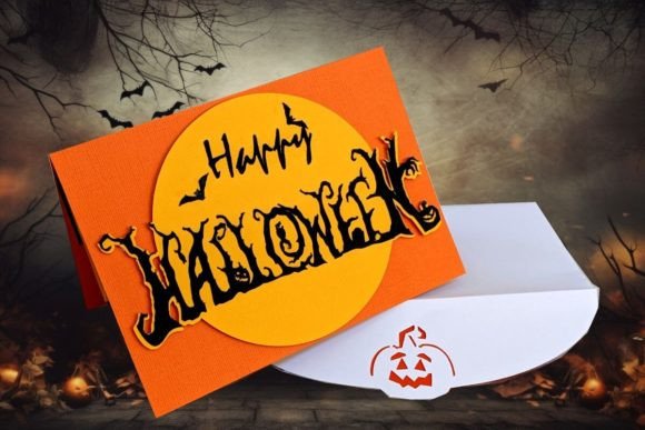 Haunted House Halloween Card Svg Ghost Pop-Up