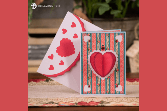 Hearts Birthday Pop Up Card Svg Keepsake
