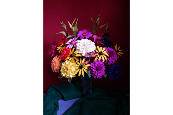 Horae Paper Flower Bouquet SVG Centerpiece