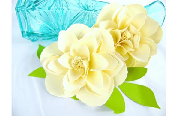 Jewel Paper Peony SVG Flower Template
