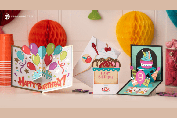 Playful Kids Birthday SVG Card Set