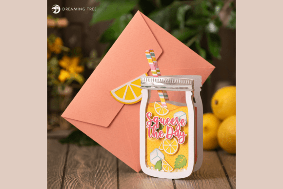 Lemonade Shaker Greeting Card SVG