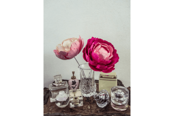 Ombre Paper Peony SVG Flower