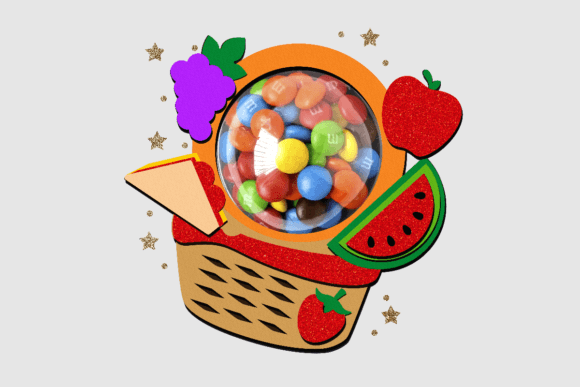 Picnic Kids Birthday Svg Candy Holder