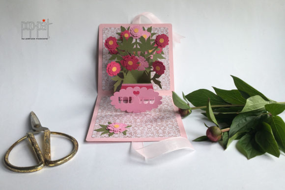 Peonies Birthday Pop Up Card Svg Review