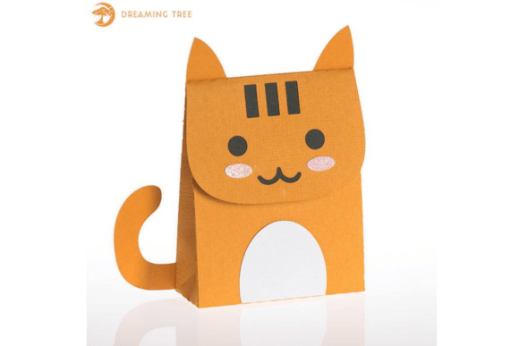 Kitty Favor Kids Birthday Svg Box