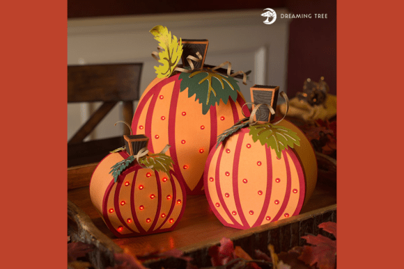 Glowing Pumpkin SVG Patch Light Ups