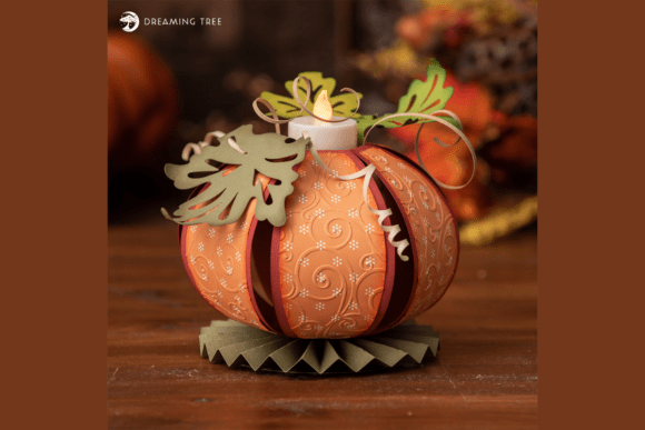 Rustic Pumpkin SVG Tea Light Glow