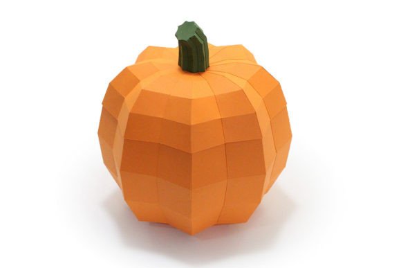 3D Treat Bowl Pumpkin Svg Papercraft