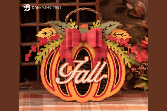 Autumn Pumpkin Svg Front Door Wreath