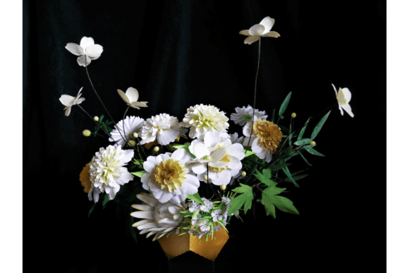 Rhea Paper Flower Bouquet SVG Urn