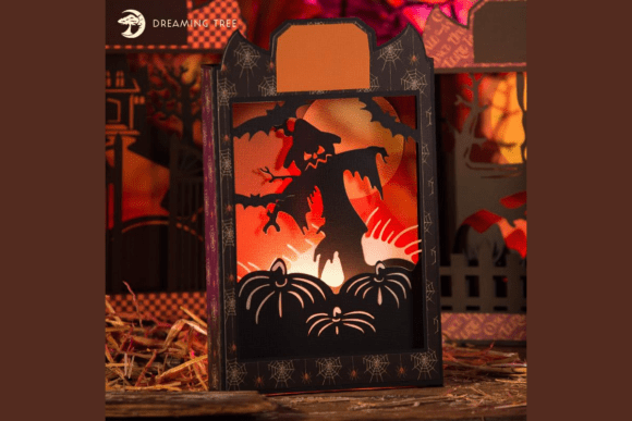 Scarecrow Halloween Box Card Svg Paperscape