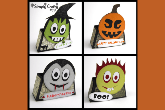 Smiley Halloween Treat Box Svg Set