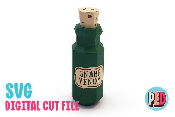 Snake Venom Halloween Potion Svg Bottle