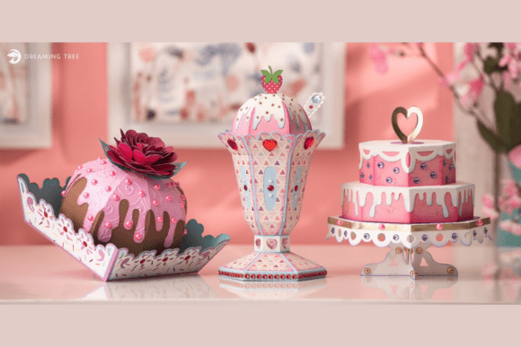 Sweet Treats Birthday SVG Bundle Boxes
