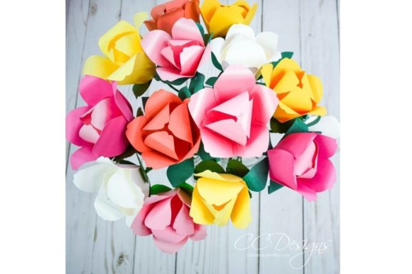 Classic Paper Tulip SVG Flower Templates