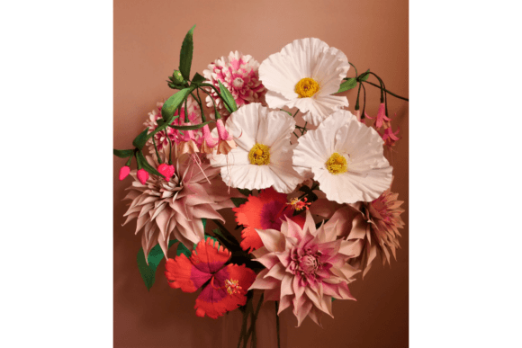 Verona Paper Flower Bouquet SVG Garden