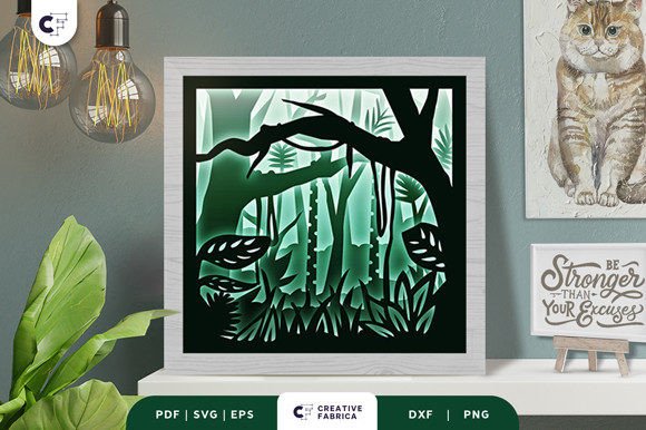Wild Forest Shadow Box Svg Lightbox