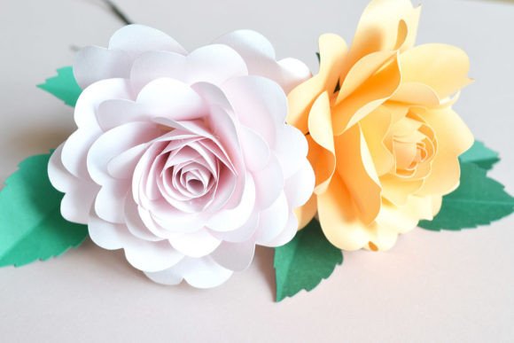 Wild Bloom Paper Rose SVG Craft