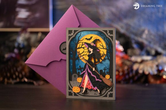 Witching Hour Halloween Card SVG Scene