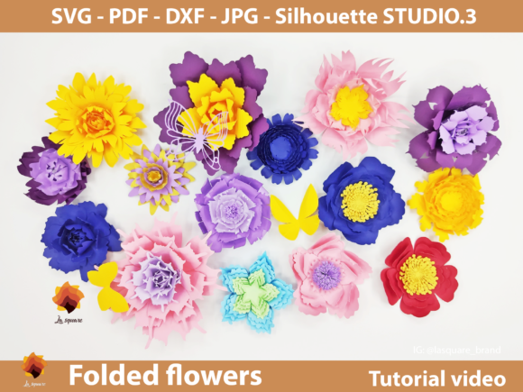 Folded Designs Paper Flower Bundle Set