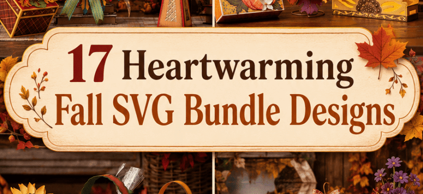 17 Heartwarming Fall SVG Bundle Designs