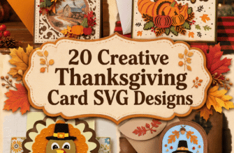 20 Creative Thanksgiving Card SVG Designs