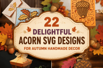 22 Delightful Acorn SVG Designs For Autumn Handmade Decor